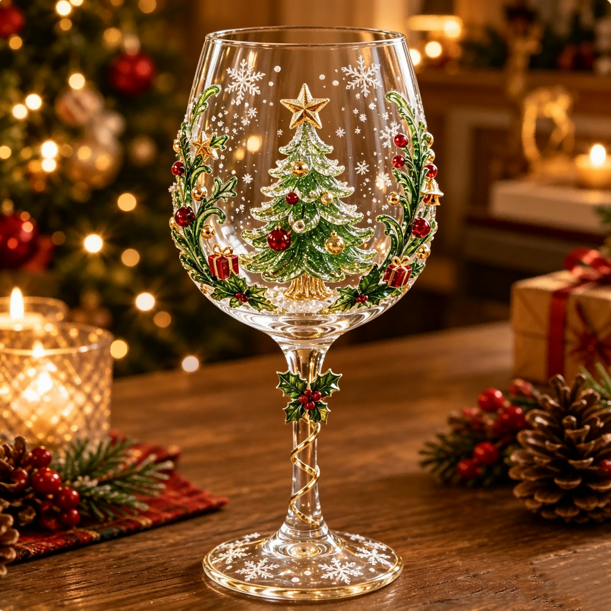 💥 Last Day 50% OFF – 🔥🎁Christmas Wine Glass Collection Gift Box Set✨