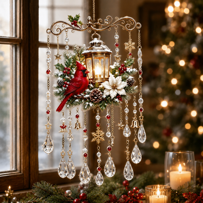 Cross-border New Products Christmas Wind Chime Christmas Painted Sunshine Catcher Wind Chime S