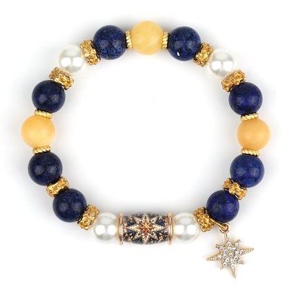 Santa claus bracelet crystal pearl santa claus round tube pine tree pendant bracelet christmas pine tree bracelet