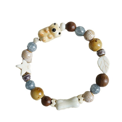 Cute Bear Bestseller Jingdezhen Ceramic Bracelet Versatile Cute Design Cartoon Sweet Bracelet