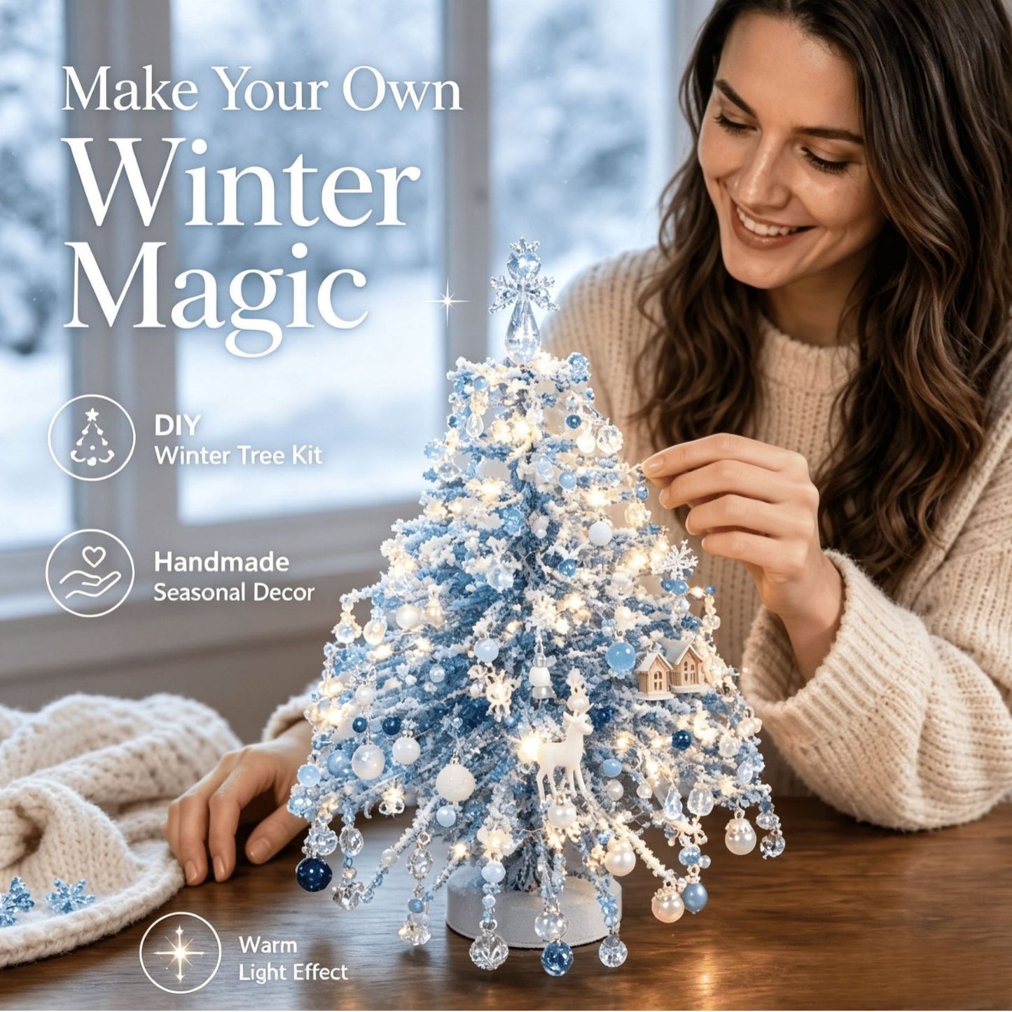 🏆Flash Sale✨DIY Beaded Christmas Tree Kit🎅🎄