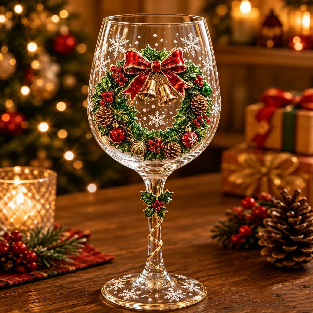 💥 Last Day 50% OFF – 🔥🎁Christmas Wine Glass Collection Gift Box Set✨
