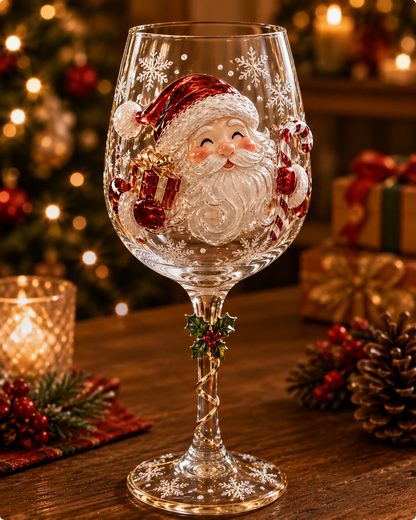 💥 Last Day 50% OFF – 🔥🎁Christmas Wine Glass Collection Gift Box Set✨